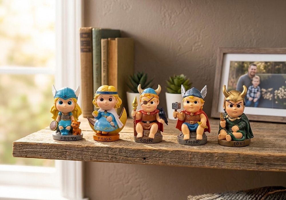 new polyresin vikings figurines